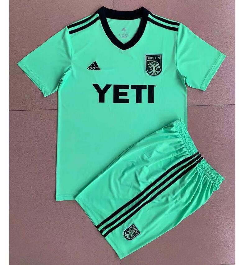 Kids Austin FC 2022/23 Away Soccer Kits Shirt With Shorts